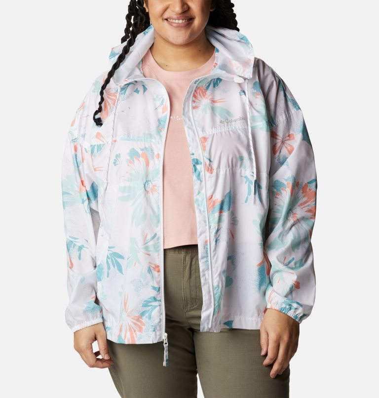 Jacheta Columbia Flash Challenger Novelty Windbreaker Dama Flori | Plus Size BQQ791AM0